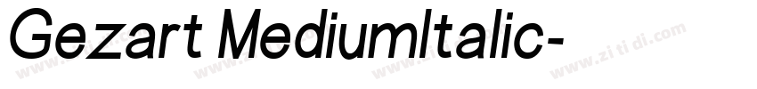 Gezart MediumItalic字体转换